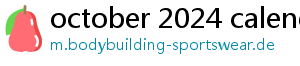 october 2024 calendar printable